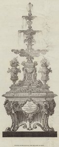 Splendid Silver Fountain, for the Pasha of Egypt by English School
