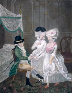Sr. Timothy Thicketts first reel to London, or, the Beauties of Kings place, drawing lots for a --, 1781 by English School