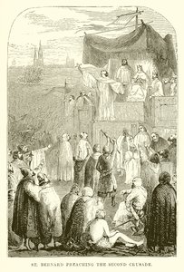 St. Bernard Preaching the Second Crusade by English School