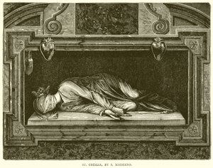 St. Cecilia, by S. Maderno by English School