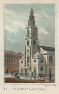 St Clement Danes on the Strand by English School