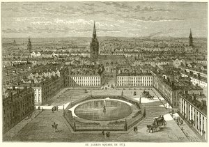 St. Jamess Square in 1773 by English School