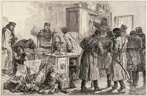 St. Petersburg Police Discovering a Nihilist Printing Press, from 