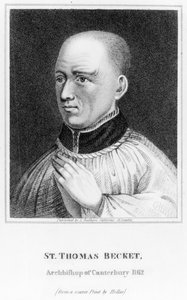 St. Thomas Becket, after a print by Hollar