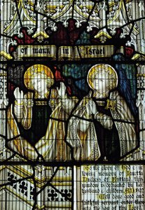 Stained glass window dedicated to Janetta, 7th Duchess of Rutland, South Transept