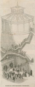 Staircase Down Which the Procession Descended by English School