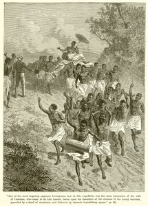 State Procession of the Wife of Cazembe by English School