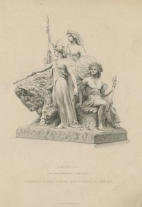 Statue Depicting America Adorning the Albert Memorial