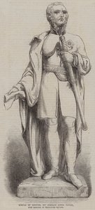 Statue of General Sir Charles James Napier, just erected in Trafalgar Square by English School