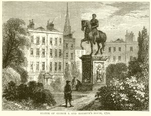 Statue of George I. and Hogarth