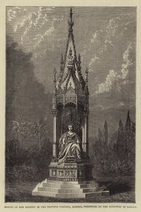 Statue of Her Majesty in the Victoria Gardens, Bombay, presented by the Guicowar of Baroda by English School