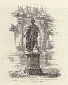 Statue of James II by Grinling Gibbons by English School