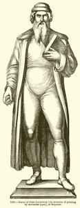 Statue of John Gutenberg by English School