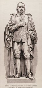 Statue of William Harvey (1578-1657), Discoverer of the Circulation of the Blood, at Folkestone, from The Illustrated London News, 13th August 1881