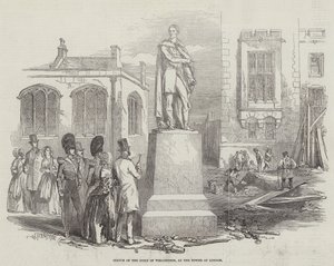 Statue of the Duke of Wellington, at the Tower of London by English School