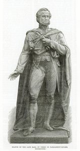 Statue of the Late Earl of Derby in Parliament Square, Westminster