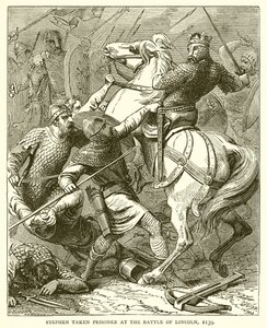 Stephen taken Prisoner at the Battle of Lincoln, 1139 by English School