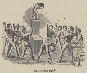 Sticking Up (engraving) by English School
