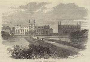 Stonyhurst College, Lancashire (engraving) by English School