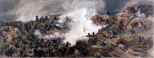 Storming of the Great Redan, Sebastopol, 1855, from The Officers Portfolio of the Striking Reminiscences of the War from Drawings, Photographs and Notes, taken on the spot, made into Complete Pictures