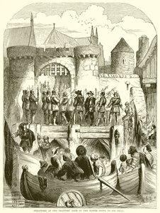 Strafford at the Traitors Gate of the Tower Going to His Trial