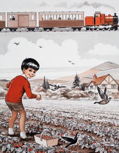 Strawberry picking by English School