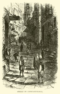 Street in Constantinople by English School