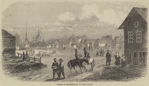Street in Helsingfors, in the Baltic