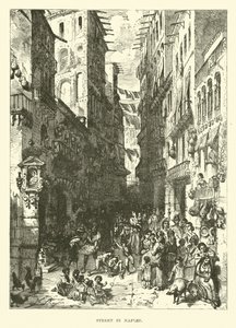 Street in Naples by English School