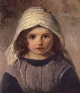Study of a Girl in a Bonnet, 1890 by English School