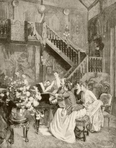 Studying a Music Score by English School