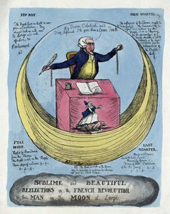 Sublime and Beautiful Reflections on the French Revolution, or the Man in the Moon at Large, pub. 1790