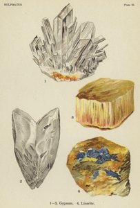 Sulphates, gypsum, linarite
