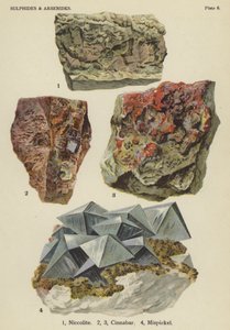 Sulphides and arsenides, niccolite, cinnabar, mispickel