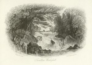 Swallow Waterfall, Near Betws-y-Coed, North Wales by English School