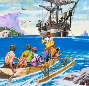 Swiss Family Robinson by English School