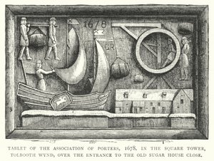 Tablet of the Association of Porters by English School