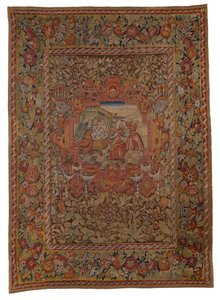 Tapestry Hanging from Chastleton House Set, Birth of Pharez and Zarah, the Sons of Judah and Tamas, from Genesis XXXVIII, Made in Sheldon, England, c.1595 by English School
