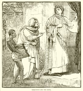 Tarquinius and the Sibyl by English School