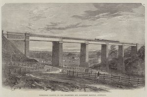 Tarradale Viaduct, on the Melbourne and Sandhurst Railway, Australia