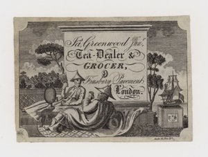 James Greenwood Tea Dealer and Grocer, trade card