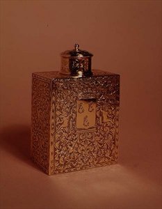 Tea Caddy, Decorated in the Style of Gribelin, c.1700