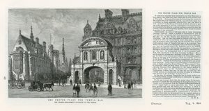 Temple Bar, London. The proper place by English School