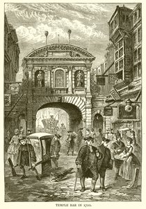 Temple Bar in 1700
