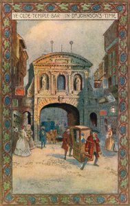 Temple Bar in the Time of Dr Johnson
