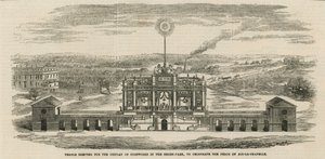 Temple Erected to Celebrate the Peace of Aix-la-Chapelle by English School