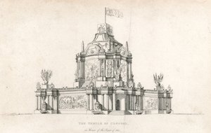 Temple of Concord for the Peace of 1814 by English School