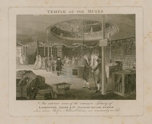 Temple of the Muses, Lackington Allen & Co, Finsbury Square by English School