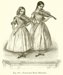 Teresa and Maria Milanollo by English School