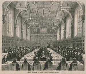 Term Dinner in the Middle Temple Hall by English School